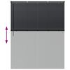 vidaXL Store de Fen&ecirc;tre avec des rideaux Noir Aluminium