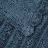 vidaXL Couvertures &agrave; jeter 6 pcs Bleu marine 200 x 150 cm Toison