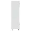 vidaXL Armoires de four 2 pcs Porto blanc brillant bois d'ing&eacute;nierie