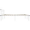vidaXL Cadre de lit sans matelas blanc m&eacute;tal 180x200 cm