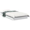 vidaXL Cadre de lit sans matelas blanc 90x200 cm bois d'ing&eacute;nierie