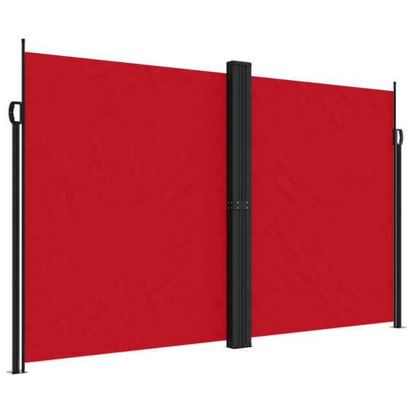 vidaXL Auvent lat&eacute;ral r&eacute;tractable rouge 200x1000 cm