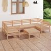 vidaXL Salon de jardin 7 pcs Bois de pin massif