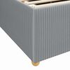 vidaXL Cadre de lit avec matelas Gris clair 180 x 200 cm tissu