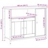vidaXL Buffet Ch&ecirc;ne artisanal 100 x 35 x 75 cm