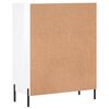 vidaXL Buffet Blanc brillant 69,5x34x90 cm Bois d'ing&eacute;nierie