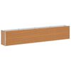 vidaXL Jardini&egrave;re sur&eacute;lev&eacute;e Marron Clair 390 x 50 x 68 cm