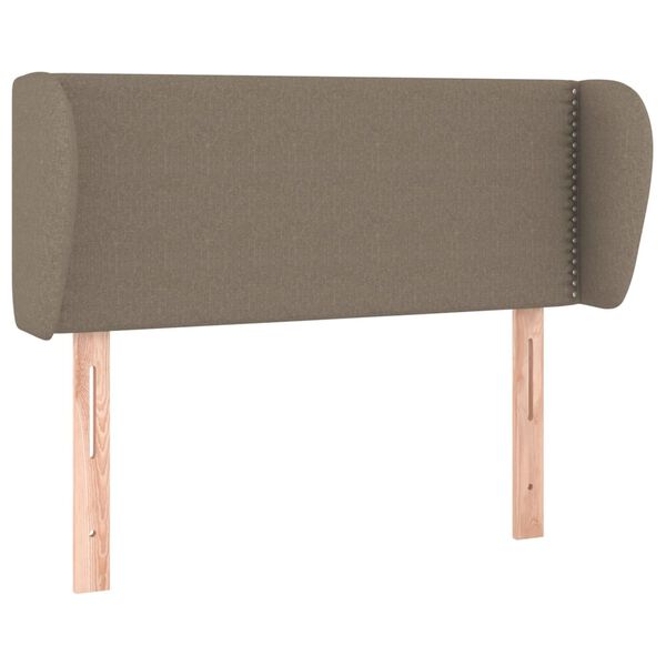 vidaXL T&ecirc;te de lit avec oreilles Taupe 103x23x78/88 cm Tissu