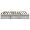 vidaXL Cadre de lit sans matelas gris b&eacute;ton 180x200 cm
