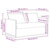 vidaXL Canap&eacute; Bleu Dimensions globales: 156 x 82 x 85 cm (l x P x H)