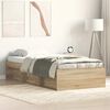 vidaXL Cadre de lit sans matelas ch&ecirc;ne sonoma 90x190 cm