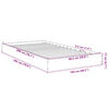 vidaXL Cadre de lit sans matelas ch&ecirc;ne sonoma 100x200 cm