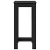 vidaXL Table de bar noir 51x50x103,5 cm bois d'ing&eacute;nierie