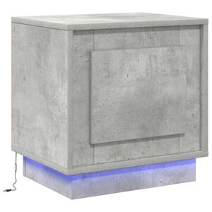 vidaXL Cabinet de chevet Gris b&eacute;ton 44 x 34,5 x 45 cm