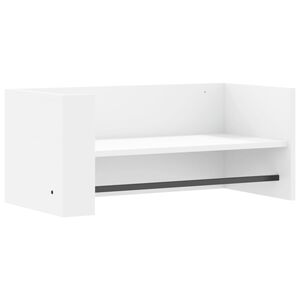 vidaXL &Eacute;tag&egrave;re murale blanc 70,5x35x30,5 cm bois d'ing&eacute;nierie