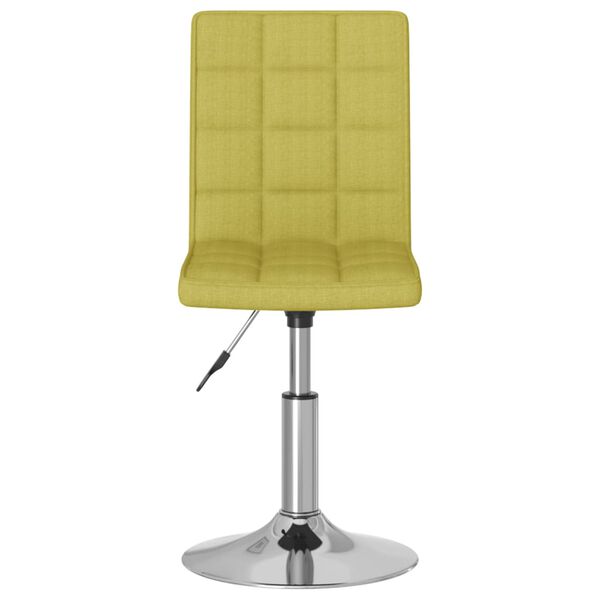 vidaXL Chaises pivotantes &agrave; manger lot de 4 vert tissu