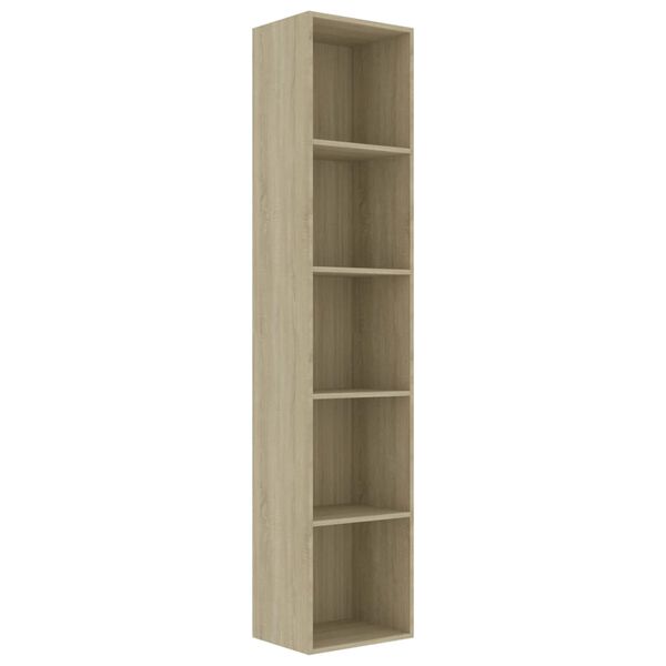 vidaXL Biblioth&egrave;que Ch&ecirc;ne sonoma 40x30x189 cm Bois d&rsquo;ing&eacute;nierie
