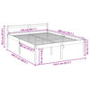 vidaXL Lit pour personne &acirc;g&eacute;e sans matelas 150x200 cm bois pin massif