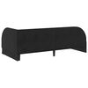vidaXL Cadre de lit d'angle avec matelas 2 pcs Noir Velours
