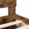 vidaXL Cadre de lit Ch&ecirc;ne fum&eacute; 70 x 190 cm Bois d'ing&eacute;nierie