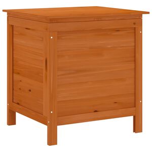 vidaXL Bo&icirc;te de rangement jardin marron 50x49x56,5cm bois massif sapin
