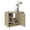 vidaXL Ensemble de meubles de bain 3pcs Ch&ecirc;ne sonoma Bois d'ing&eacute;nierie