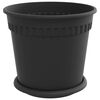 vidaXL Pots de plantes 6 pcs Noir &Oslash; 19 x 16 cm Plastique