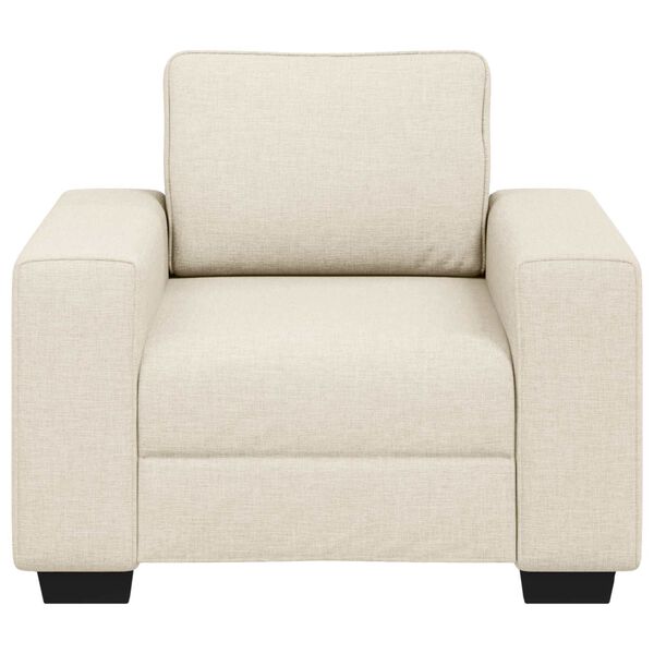 vidaXL | Canap&eacute; | avec coussin avec oreiller Beige 100 x 77 x 82 cm Lin