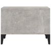 vidaXL Table basse Gris béton 60x50x36,5 cm Bois d'ingénierie