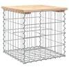 vidaXL Banc de jardin design de gabion 43x44x42 cm bois massif de pin