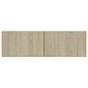 vidaXL Ensemble de meubles TV 4 pcs Ch&ecirc;ne sonoma Bois d'ing&eacute;nierie