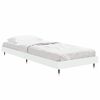 vidaXL Cadre de lit sans matelas blanc 75x190 cm bois d'ingénierie