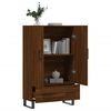 vidaXL Buffet haut ch&ecirc;ne marron 69,5x31x115 cm bois d'ing&eacute;nierie
