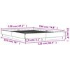 vidaXL Cadre de lit sans matelas gris b&eacute;ton 120x190 cm