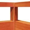 vidaXL Lit biblioth&egrave;que sans matelas cire marron 90x190 cm pin massif