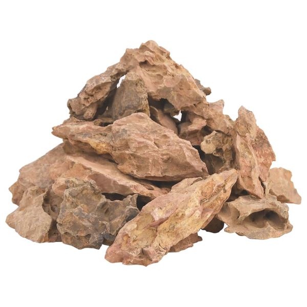 vidaXL Pierres &agrave; lave 25 kg marron 1-10 cm