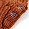 Robe salopette pour enfants velours c&ocirc;tel&eacute; cognac 128