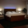 vidaXL Sommier &agrave; lattes de lit avec matelas Rose 180x200 cm Velours