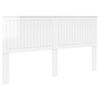 vidaXL T&ecirc;te de lit Blanc Brillant 180 cm Bois d'ing&eacute;nierie