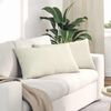 vidaXL Coussins de canap&eacute; 2 pcs Cr&egrave;me 80 x 40 cm