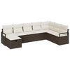 vidaXL Ensemble de Canap&eacute;s avec coussin 5 pcs polyrotin
