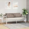 vidaXL Coussin de Dos Taupe 160 x 50 cm Tissu en microfibre