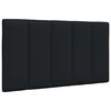 vidaXL Cadre de lit sans matelas Hanko noir 90x190 cm tissu