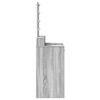vidaXL Table de Toilette Gris 100 x 41 x 140 cm Bois d'ing&eacute;nierie