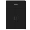 vidaXL Buffets 2 pcs noir 60x30x84 cm bois d'ing&eacute;nierie