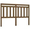 vidaXL T&ecirc;te de lit Marron miel 126x4x100 cm Bois massif de pin