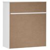 vidaXL Dessus de buffet MOLDE Blanc 90x35x100 cm Bois massif de pin