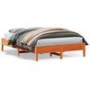 vidaXL Cadre de lit sans matelas cire marron 150x200cm bois pin massif