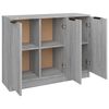 vidaXL Buffet Sonoma gris 90,5x30x70 cm Bois d'ing&eacute;nierie
