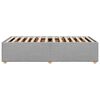 vidaXL Cadre de lit sans matelas gris clair 90x200 cm tissu
